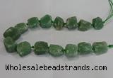 CNG3007 15.5 inches 15*20mm - 22*30mm nuggets green aventurine beads