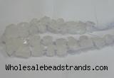 CNG3015 15.5 inches 15*20mm - 22*30mm nuggets white crystal beads