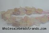 CNG3016 15.5 inches 15*20mm - 22*30mm nuggets rose quartz beads