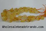 CNG3017 15.5 inches 15*20mm - 22*30mm nuggets citrine beads