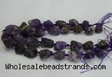 CNG3019 15.5 inches 15*20mm - 22*30mm nuggets amethyst beads