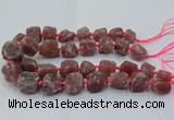 CNG3023 15.5 inches 15*20mm - 22*30mm nuggets strawberry quartz beads