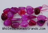 CNG3048 25*30mm - 30*40mm nuggets agate gemstone beads