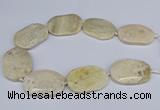 CNG3073 15.5 inches 30*45mm - 35*50mm freeform chrysanthemum agate beads