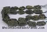 CNG3076 15.5 inches 20*30mm - 22*40mm nuggets green kyanite beads