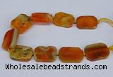 CNG3080 15.5 inches 30*40mm - 35*45mm freeform agate beads