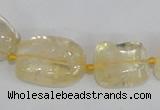 CNG313 15.5 inches 10*14mm – 15*20mm nuggets citrine gemstone beads