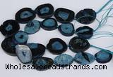 CNG3134 15.5 inches 30*35mm - 35*45mm freeform druzy agate beads