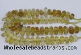 CNG3220 15.5 inches 10*20mm - 12*40mm faceted nuggets lemon quartz beads