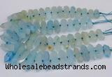 CNG3225 15.5 inches 10*25mm - 12*45mm faceted nuggets agate beads