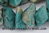 CNG3246 15.5 inches 25*35mm - 30*40mm nuggets amazonite beads