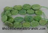 CNG3273 15.5 inches 22*30mm - 30*40mm freeform druzy agate beads