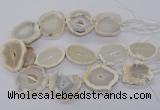 CNG3300 30*35mm - 35*40mm freeform druzy agate beads