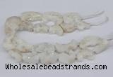 CNG3306 20*30mm - 30*45mm freeform plated druzy agate beads