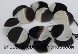 CNG3312 40*45mm - 45*55mm freeform druzy agate gemstone beads