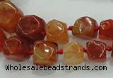 CNG334 15.5 inches 8*10mm - 13*15mm faceted nuggets agate beads