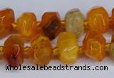 CNG3365 15.5 inches 10*14mm - 12*16mm nuggets agate beads