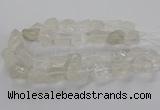 CNG3421 15.5 inches 15*20mm - 20*30mm nuggets white crystal beads