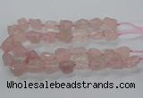 CNG3422 15.5 inches 15*20mm - 20*30mm nuggets rose quartz beads