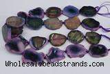 CNG3456 15.5 inches 20*30mm - 30*40mm freeform agate beads