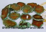 CNG3460 15.5 inches 35*40mm - 45*55mm freeform agate beads