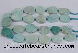 CNG3469 15.5 inches 20*25mm - 30*35mm freeform amazonite beads