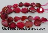 CNG3515 15.5 inches 20*25mm - 25*35mm freeform agate slab beads