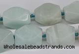 CNG3525 15.5 inches 13*18mm - 15*20mm faceted nuggets amazonite beads