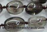 CNG355 15.5 inches 15*20mm - 25*30mm nuggets smoky quartz beads