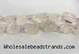 CNG3559 15.5 inches 18*20mm - 25*30mm nuggets rough rose quartz beads