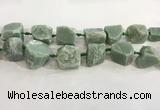 CNG3565 18*20mm - 25*30mm nuggets rough green aventurine beads