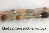 CNG3584 15*25mm - 20*35mm faceted nuggets mixed rutilated quartz beads