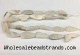 CNG3625 15.5 inches 12*35mm teardrop druzy agate beads