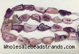 CNG3637 15.5 inches 22*30mm - 30*40mm freeform druzy agate beads