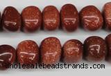 CNG43 15.5 inches 11*15mm nuggets goldstone gemstone beads