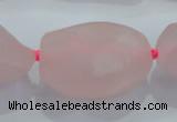 CNG434 15.5 inches 20*30mm – 25*48mm nuggets rose quartz beads