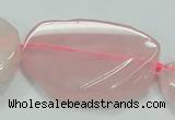 CNG460 15.5 inches 20*30mm - 45*55mm nuggets rose quartz beads