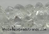 CNG5023 15.5 inches 10*14mm - 13*18mm faceted nuggets white crystal beads