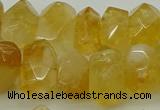 CNG5048 15.5 inches 12*16mm - 13*18mm faceted nuggets citrine beads