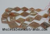 CNG5064 15.5 inches 20*30mm - 35*45mm faceted freeform sunstone beads