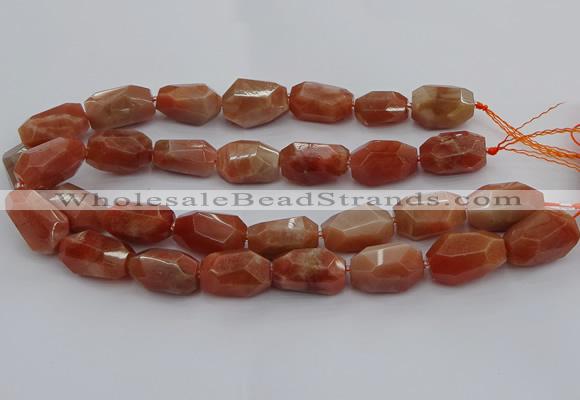 CNG5091 15.5 inches 13*18mm - 15*25mm faceted nuggets sunstone beads