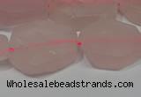 CNG5114 15.5 inches 14*20mm - 18*25mm freeform matte rose quartz beads