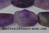 CNG5118 15.5 inches 14*20mm - 18*25mm freeform matte amethyst beads