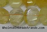 CNG5129 15.5 inches 15*18mm - 15*20mm faceted freeform citrine beads