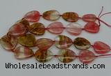 CNG5155 16*22mm - 30*35mm freeform volcano cherry quartz beads