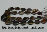 CNG5169 15.5 inches 16*22mm - 30*35mm freeform tiger iron beads