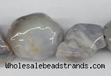 CNG52 15.5 inches 24*30mm nuggets botswana agate gemstone beads