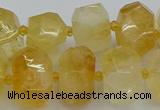 CNG5219 15.5 inches 12*16mm - 15*20mm faceted nuggets citrine beads