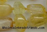 CNG5232 15.5 inches 12*16mm - 15*25mm faceted nuggets citrine beads