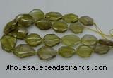 CNG5284 15.5 inches 20*30mm - 35*45mm faceted freeform lemon quartz beads